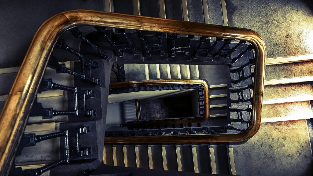 Stairs is an answer that satisfies all the conditions of our RiddleRobot Eyezak's riddle. This picture is of some amazingly beautiful stairs.