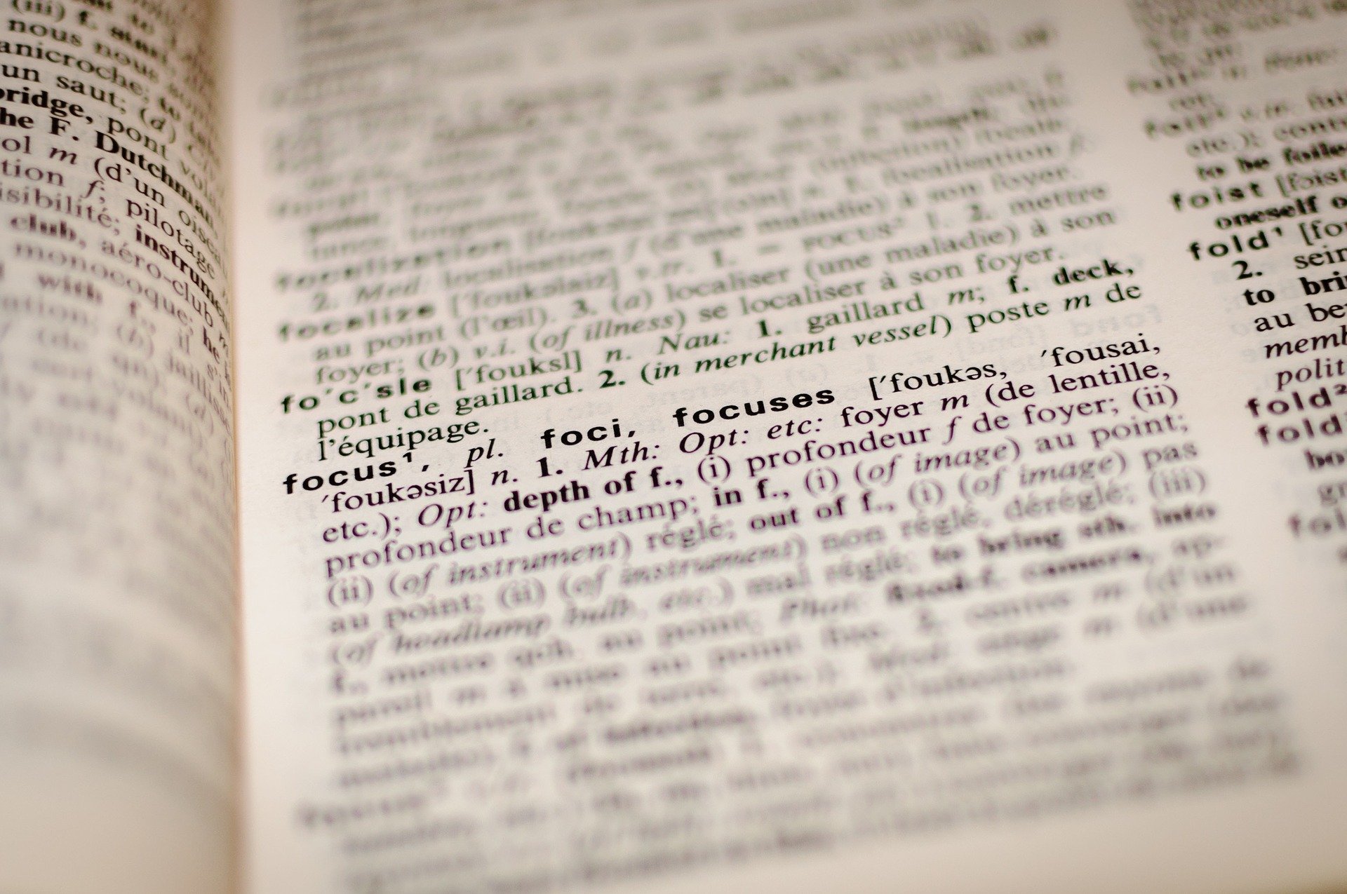 This Conundrum is about a word. Here you see a bunch of words on the page of a dictionary.